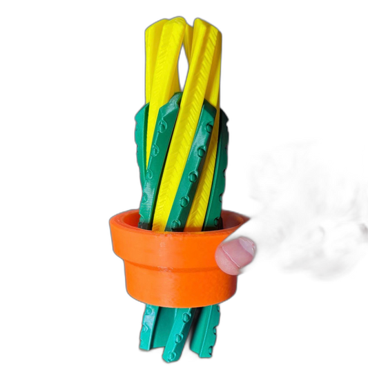 3D Articulated Cactus Fidget in Pot