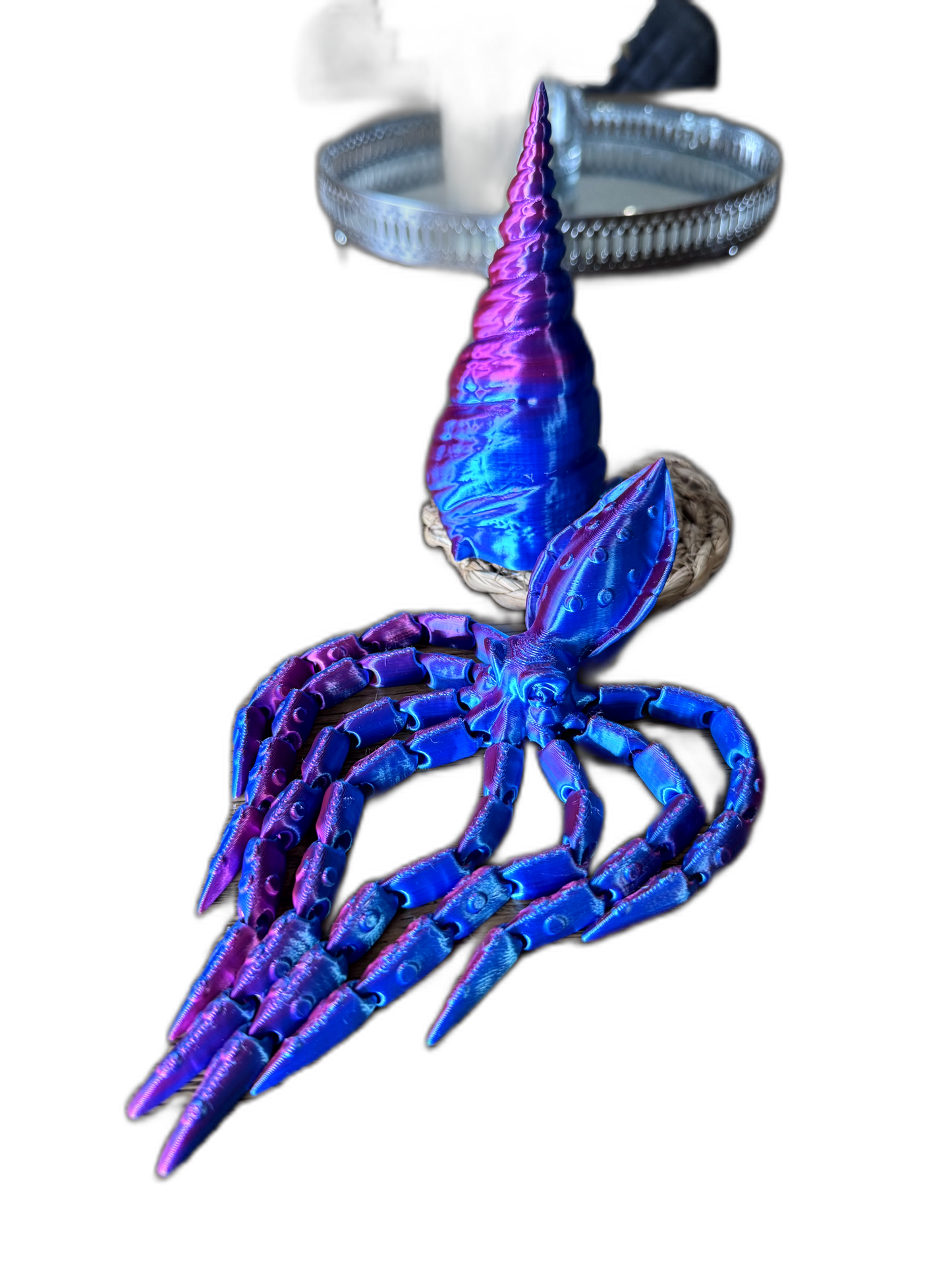 Wavy the Articulated 3D Squid with Removable Shell
