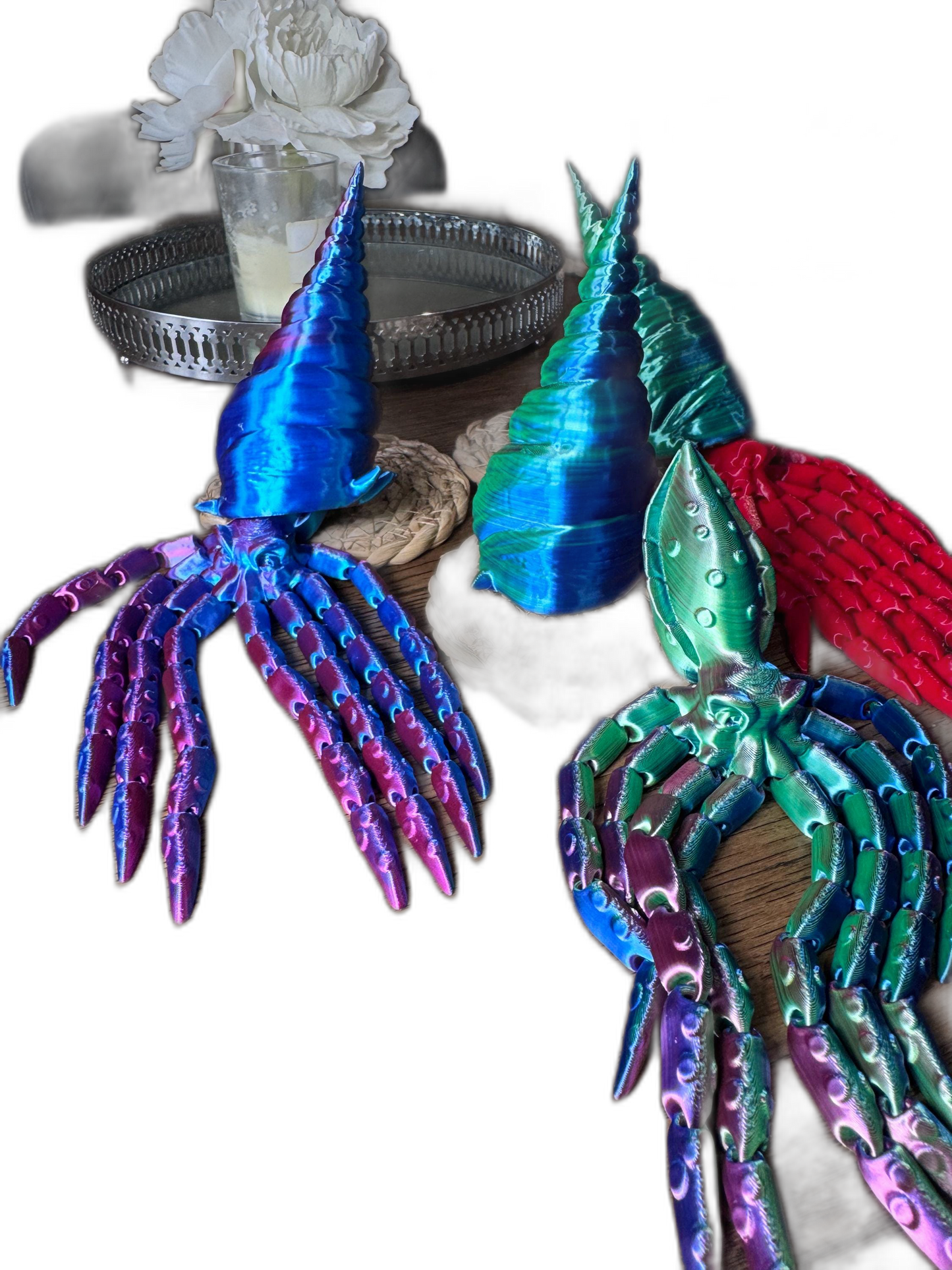 Wavy the Articulated 3D Squid with Removable Shell