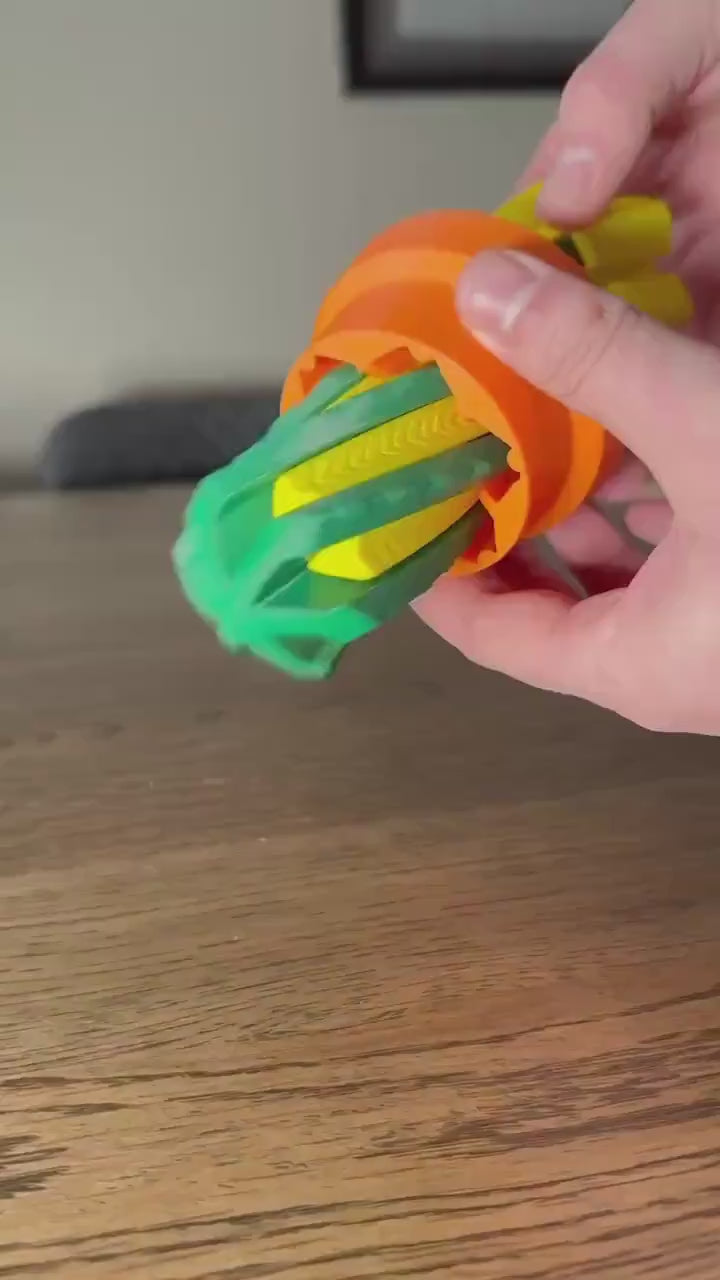 3D-Printed Articulated Cactus Fidget in Pot – Interactive Plant-Inspired Sensory Tool, Modern Desk Decor, and Stress Reliever Gift