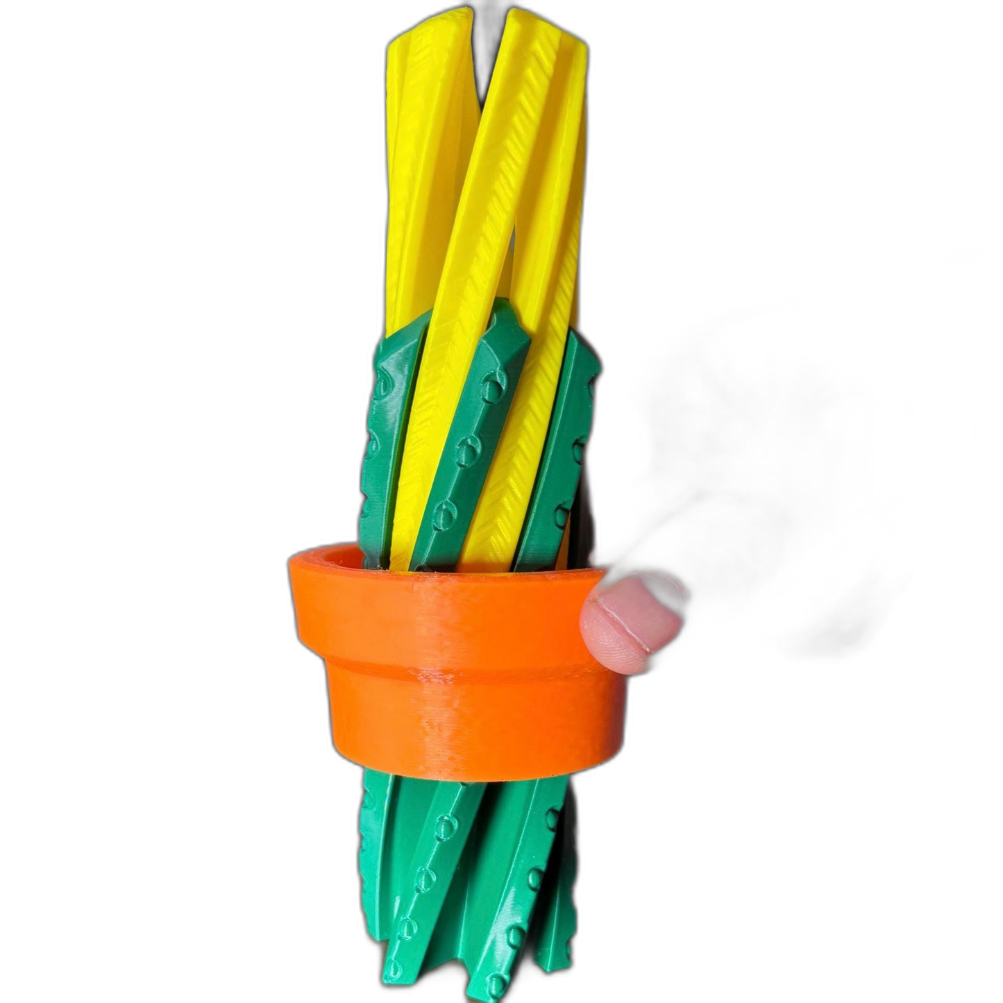 3D Articulated Cactus Fidget in Pot