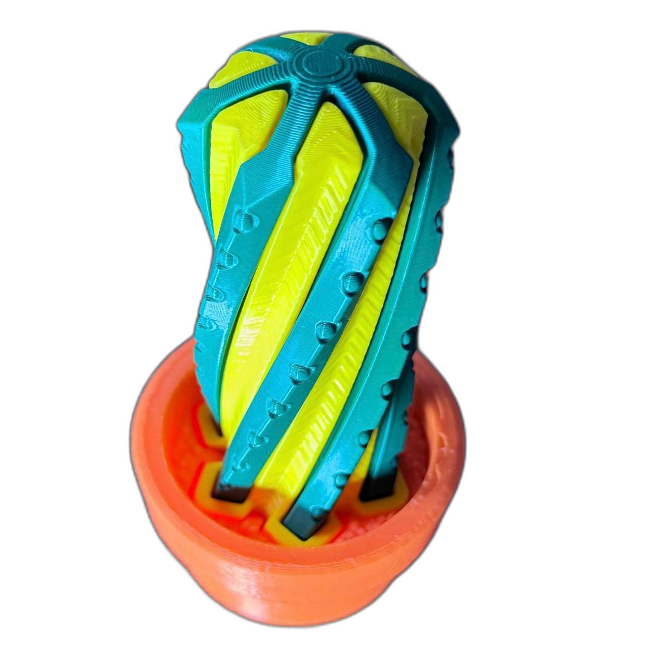 3D Articulated Cactus Fidget in Pot