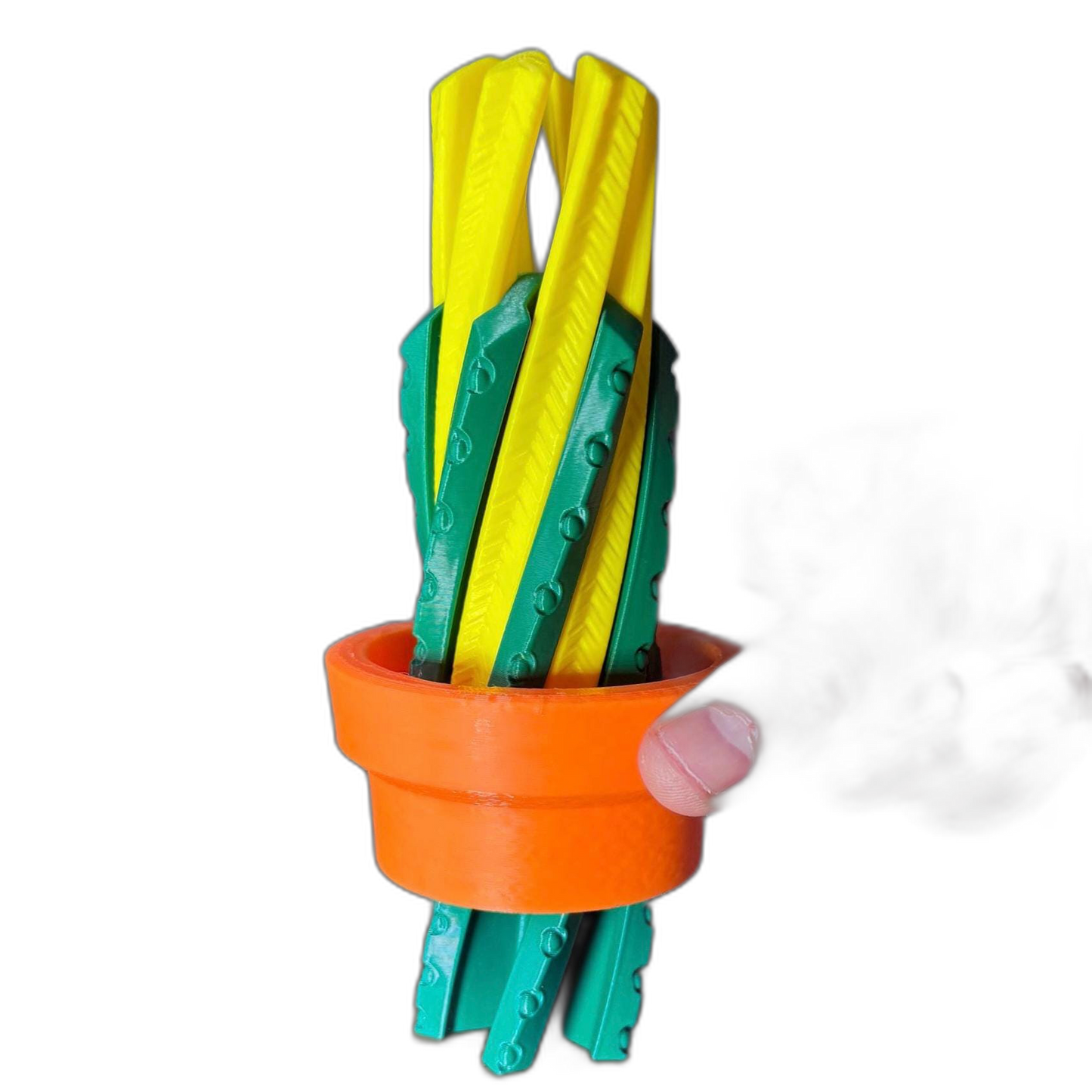 3D Articulated Cactus Fidget in Pot