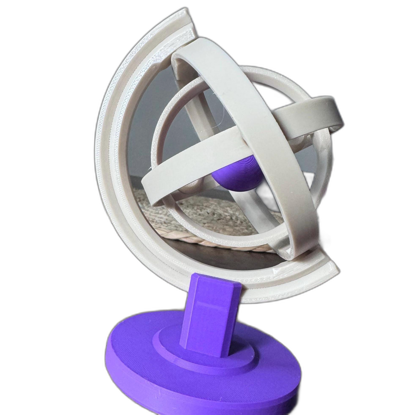 3D Gyroscope Orb Sculpture