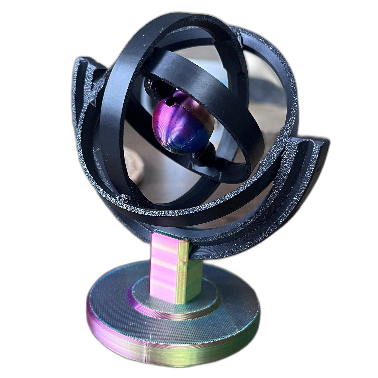 3D Gyroscope Orb Sculpture