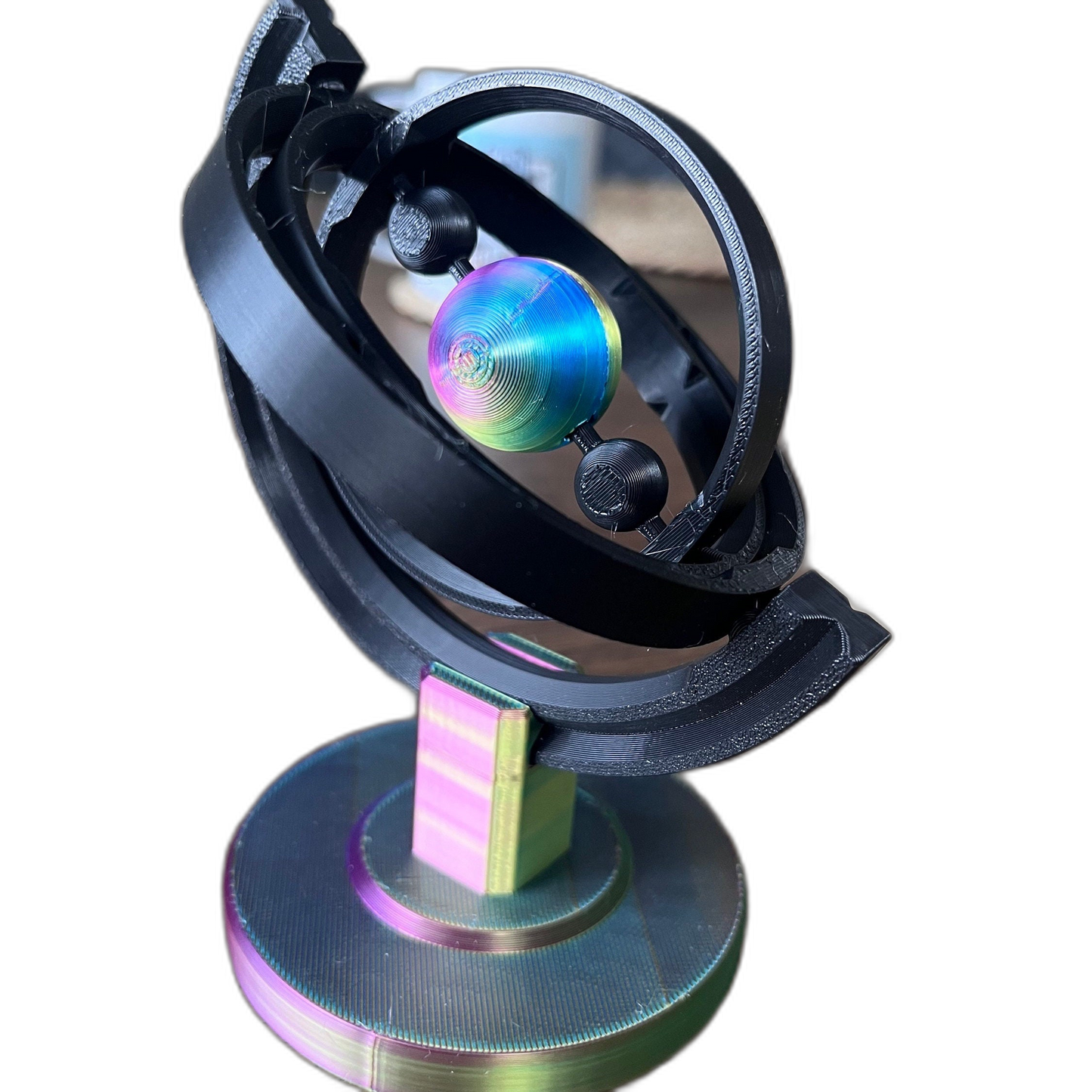 3D Gyroscope Orb Sculpture