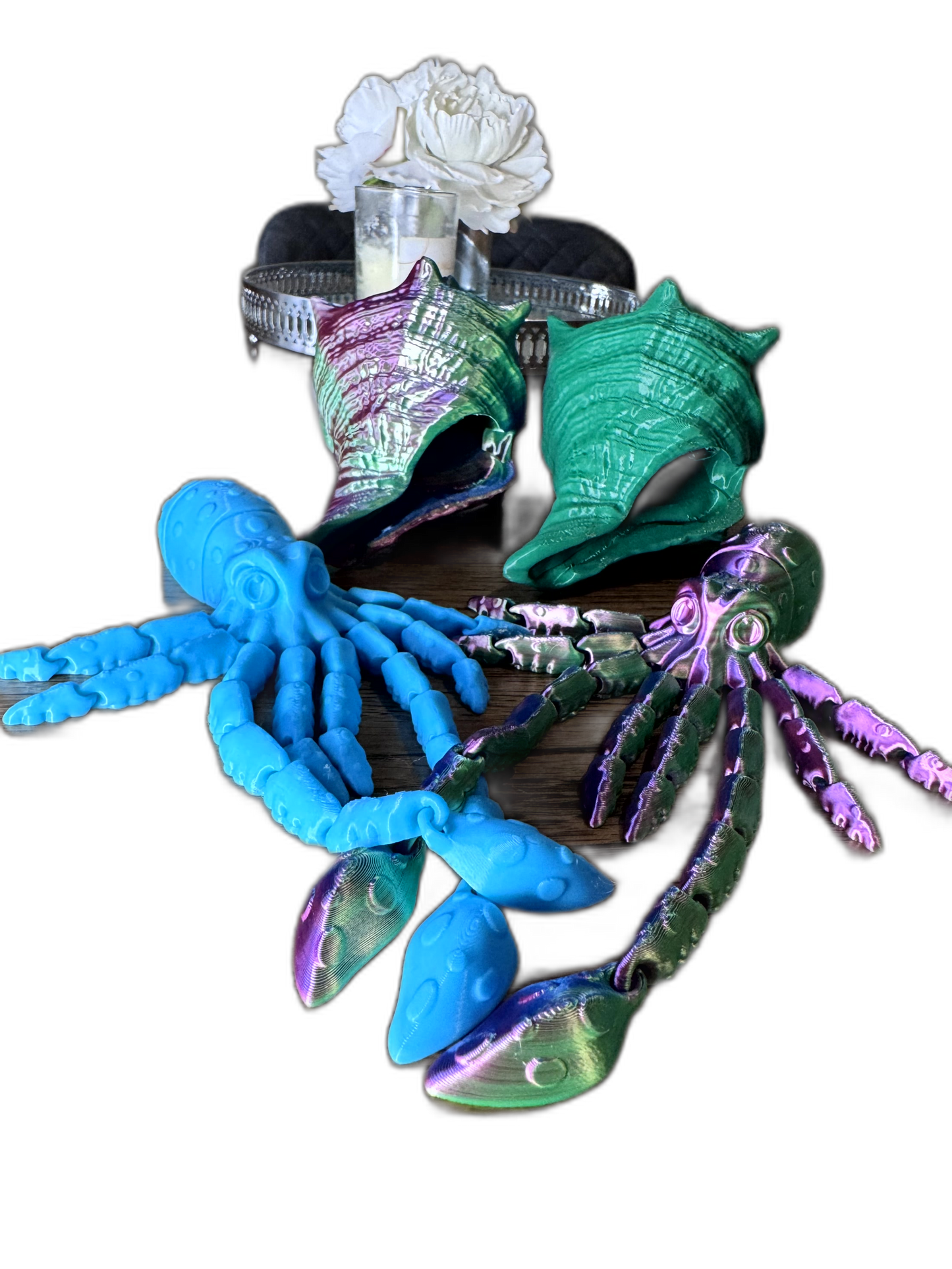 Wavy the Articulated 3D Squid with Shell