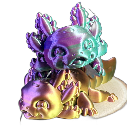 Articulating 3D Axolotl Fidget Toy