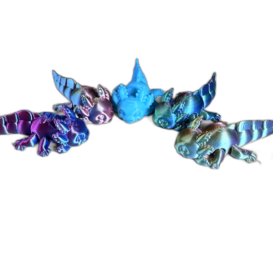Articulating 3D Axolotl Fidget Toy