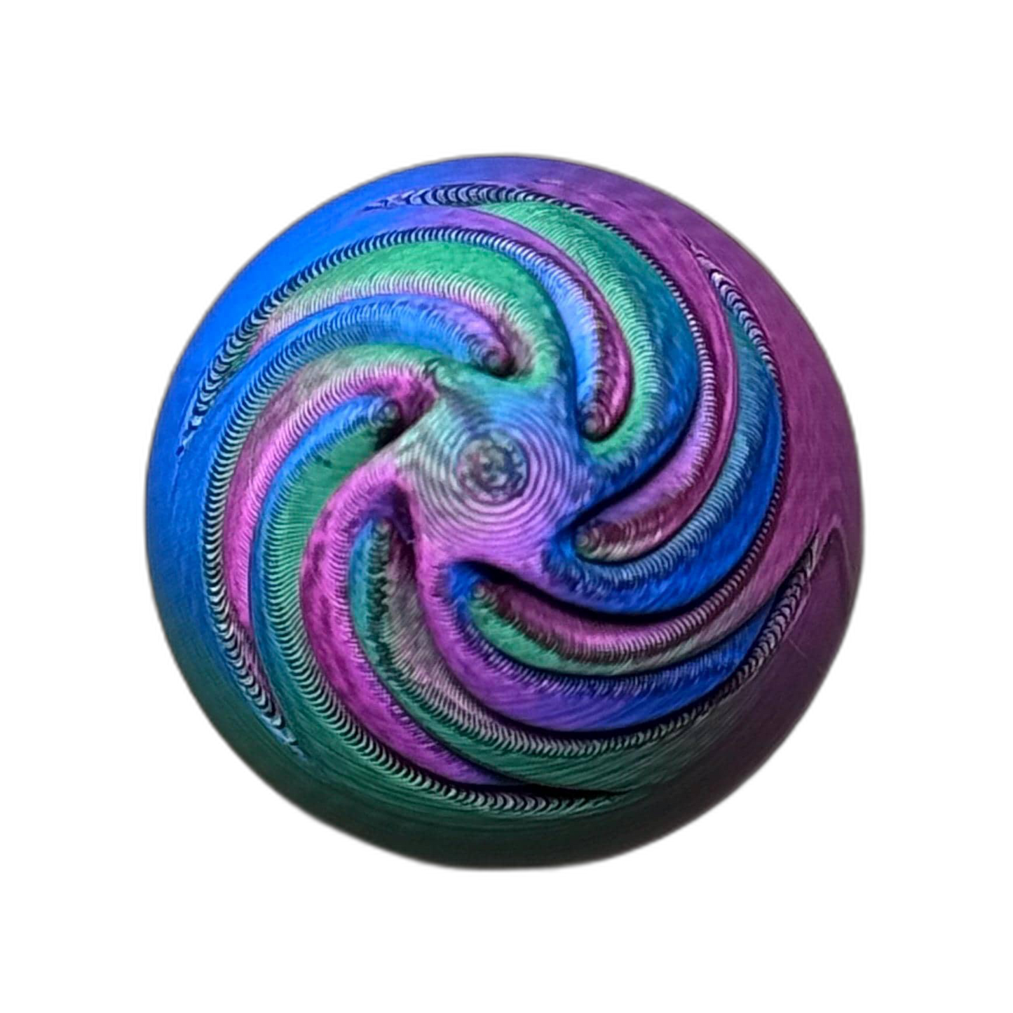Small Spiral Egg Fidget Ornament
