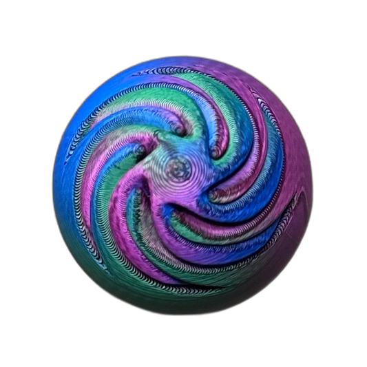 Large Spiral Egg Fidget Ornament