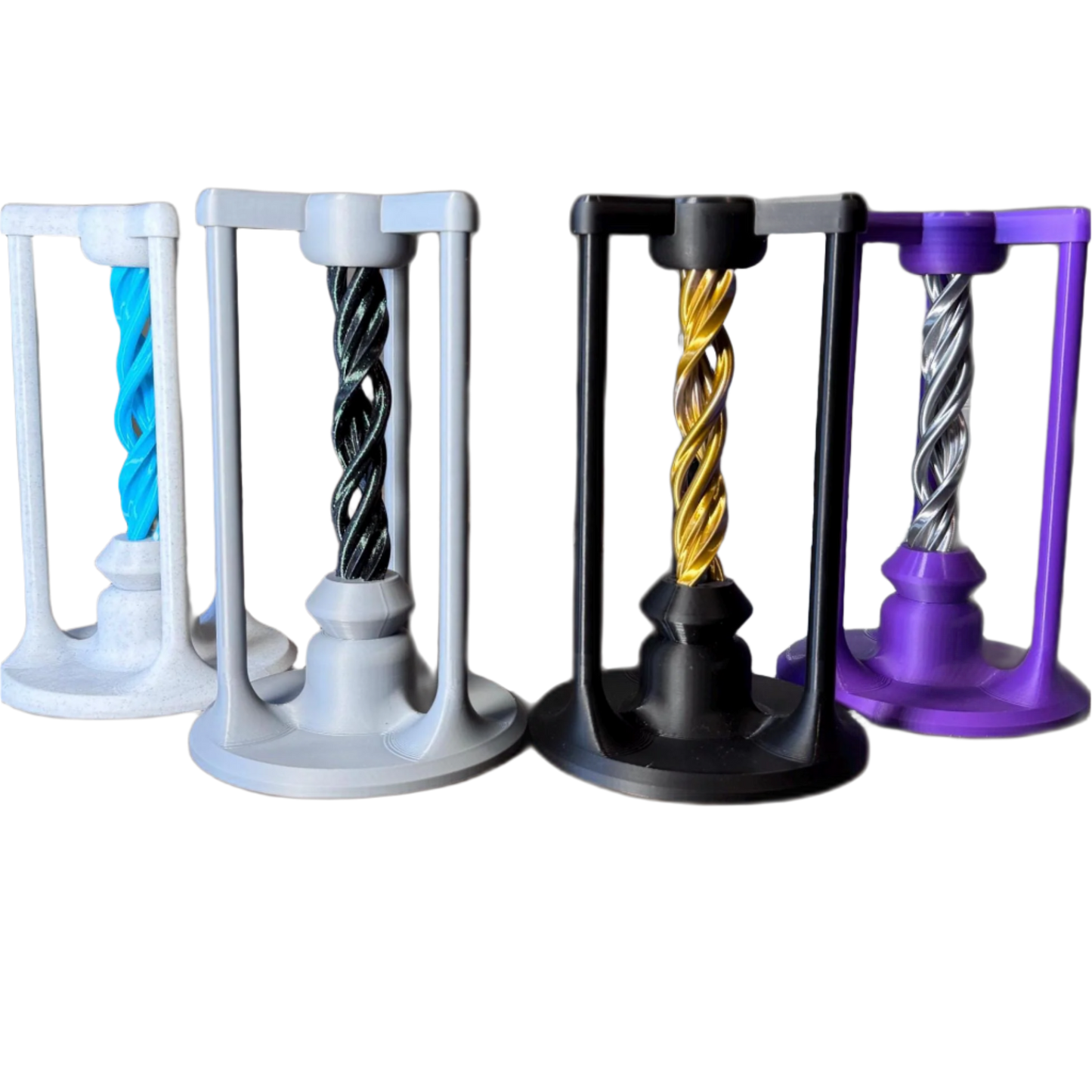 Portal Desk Sculpture - Optical Illusion Art, Customizable Colors, 3D-Printed Design Desk decor Office Accent Fidget
