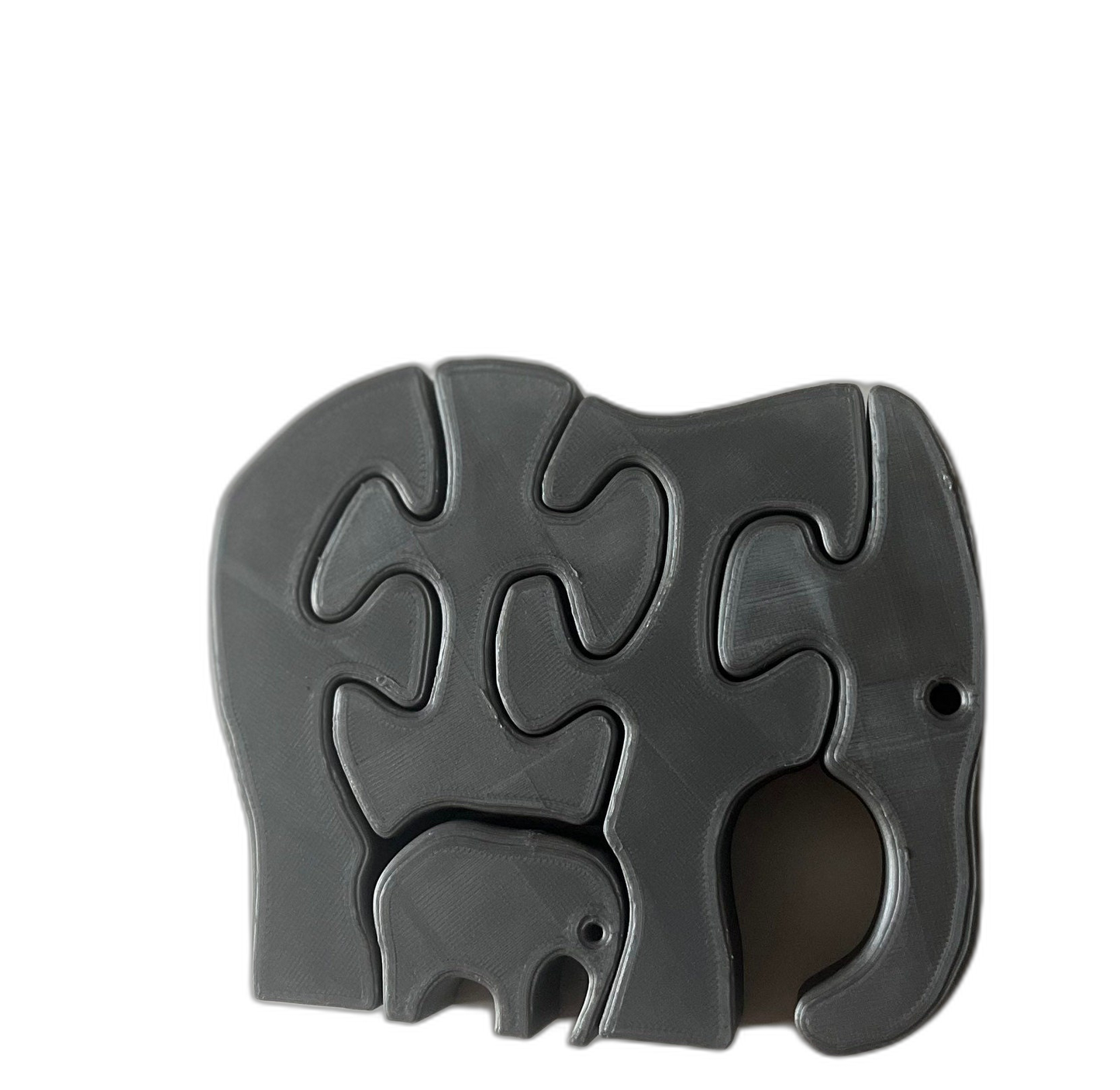Simple 3D Elephant Puzzle