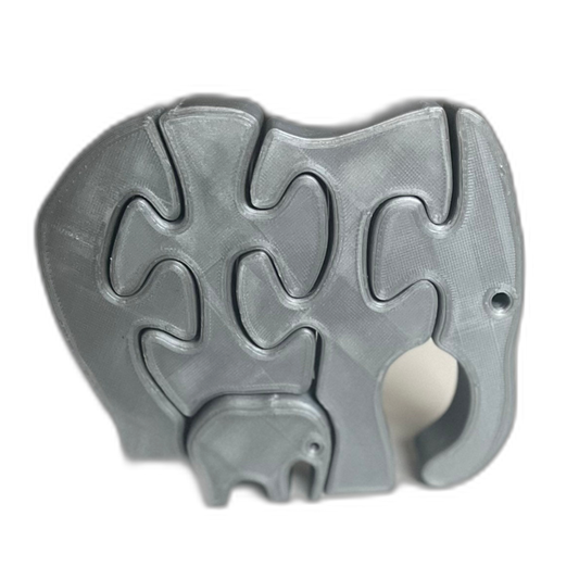 Simple 3D Elephant Puzzle