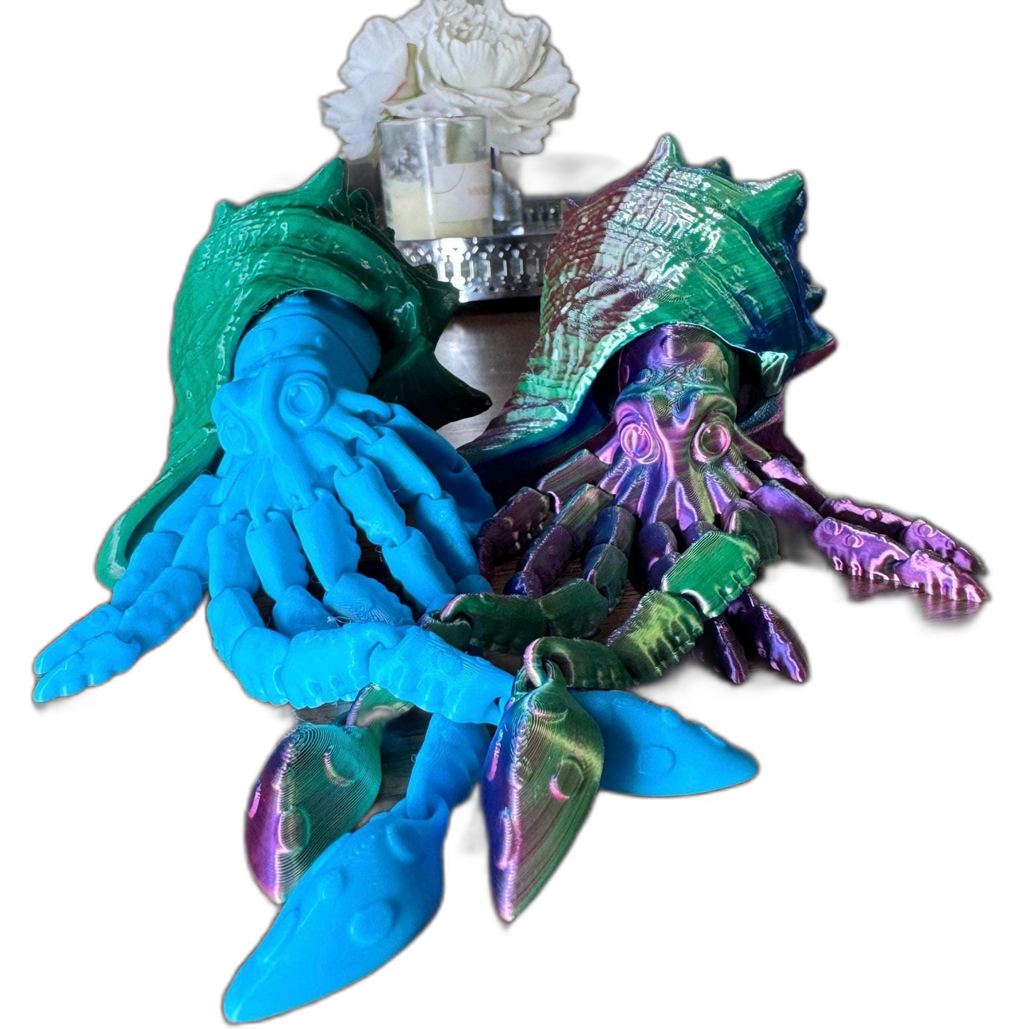 Wavy the Articulated 3D Squid with Shell