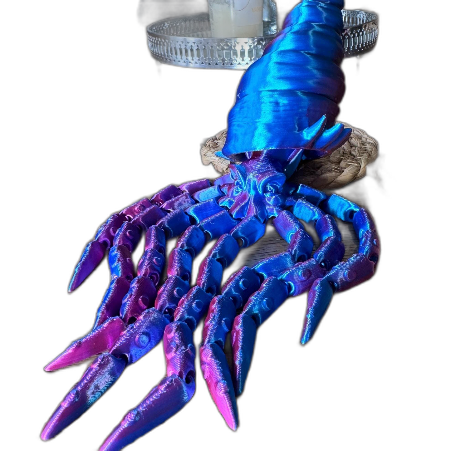 Wavy the Articulated 3D Squid with Removable Shell