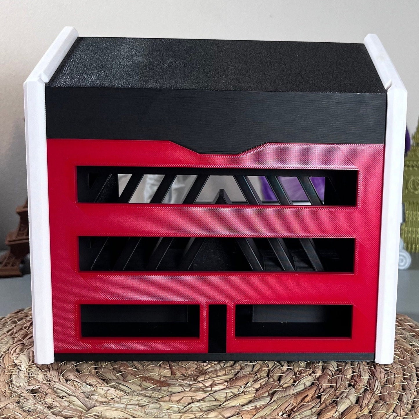 Retro Brick 3D Printed Arcade for Original Nintendo Switch - Game Holder with Controller Storage and Charging Space - 18 Color Options