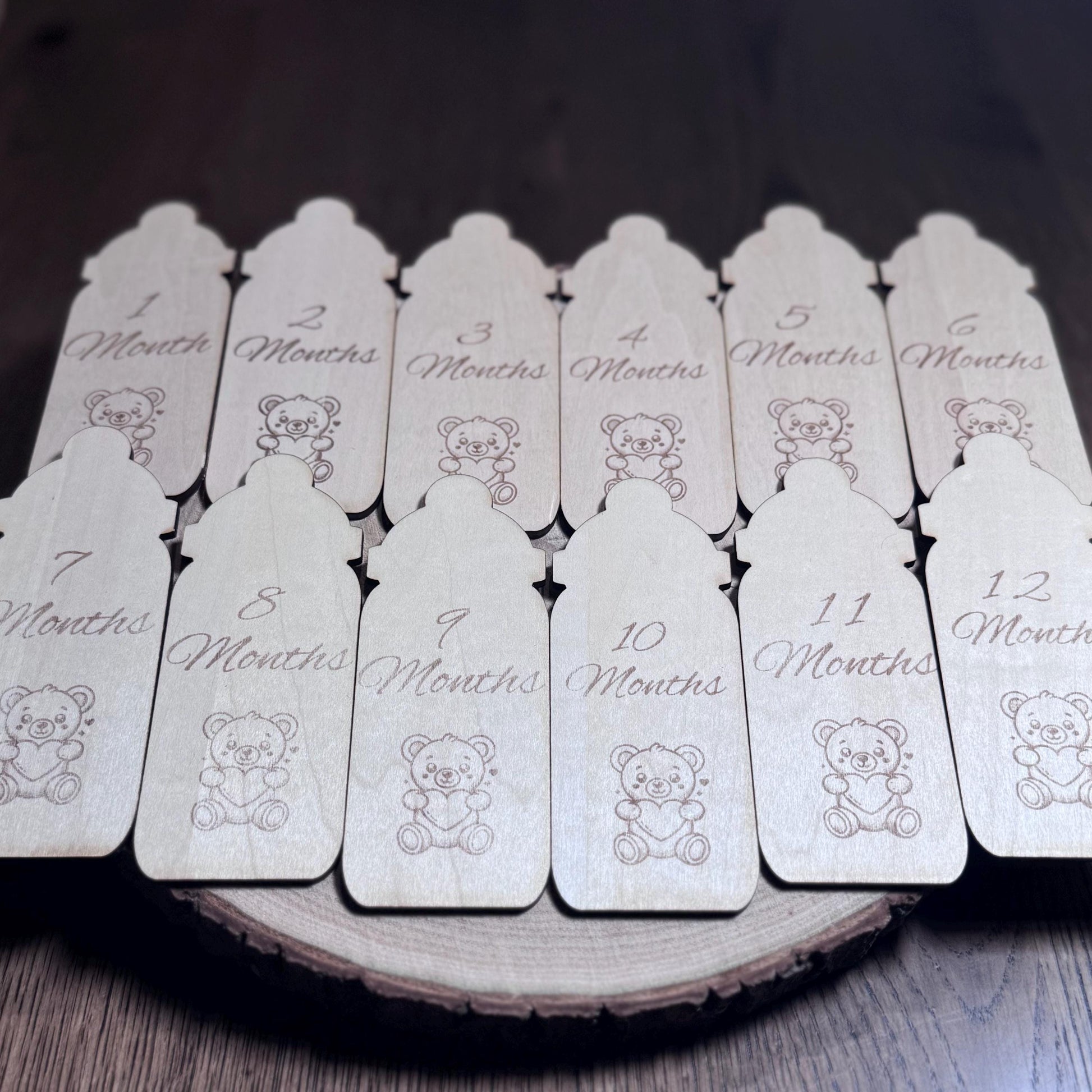 Personalised baby bottle welcome to the world disc engraved baby name plaque newborn photo prop baby shower gift for first time moms